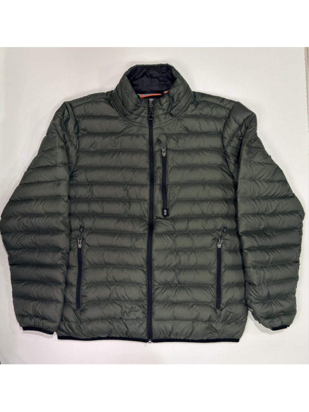 Free Country Men’s L Down Puffer Jacket Olive Green 90% Down